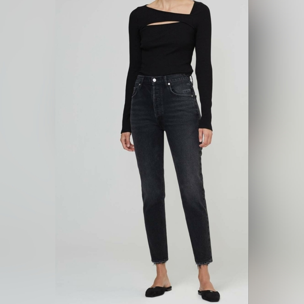 Citizen of Humanity Jolene Jeans in Black. Size 26